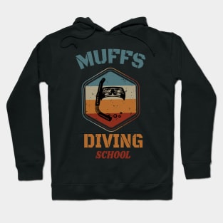 Muffs Diving School - Skull Retro Diving Lover gift Hoodie